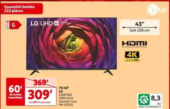 Auchan Lg tv 43 offre