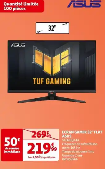 Auchan Asus ecran gamer 32 flat offre