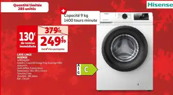 Auchan Hisense lave-linge offre