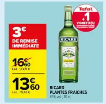 Carrefour Market Ricard Plantes Fraîches offre