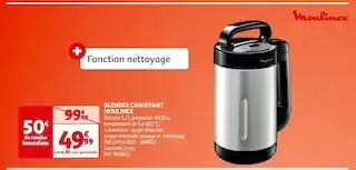 Auchan Moulinex blender chauffant offre