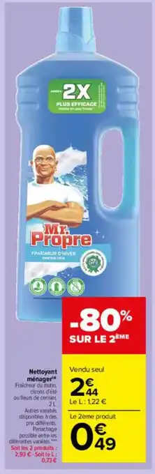 Carrefour Market Nettoyant Ménager offre