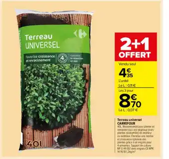 Carrefour Market Terreau Universel Carrefour offre