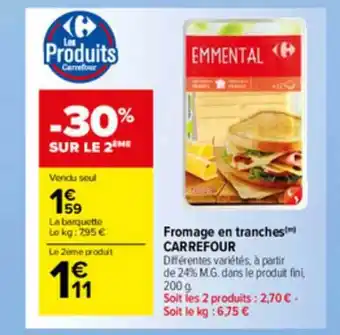Carrefour Market Fromage En Tranches Carrefour offre