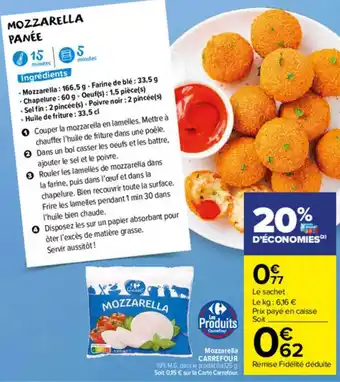 Carrefour Market Mozzarella Carrefour offre