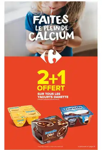 Carrefour Market Yaourts Danette offre