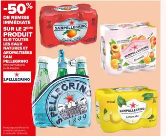 Carrefour Market Eaux Natures Et Aromamtisées San Pellegrino offre