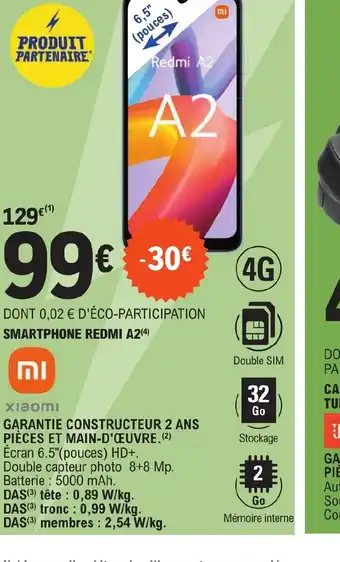E.Leclerc Smartphone redmi A2 offre