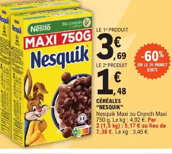 E.Leclerc CÉRÉALES NESQUIK offre