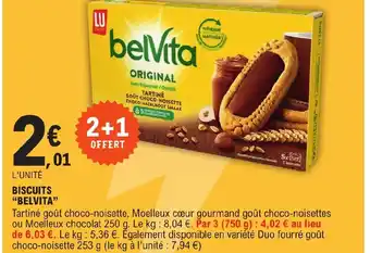 E.Leclerc L'UNITÉ BISCUITS "BELVITA" offre