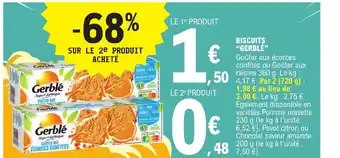 E.Leclerc BISCUITS "GERBLÉ" offre