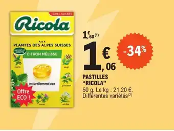 PASTILLES "RICOLA"