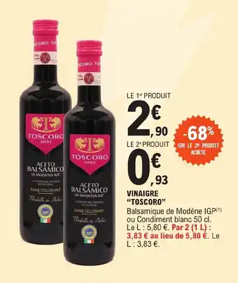 E.Leclerc VINAIGRE TOSCORO offre