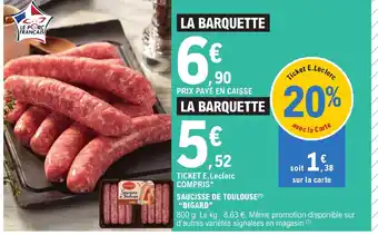 E.Leclerc SAUCISSE DE TOULOUSE offre