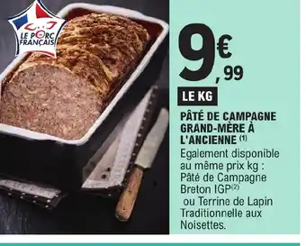 PÂTÉ DE CAMPAGNE GRAND-MÈRE À L'ANCIENNE