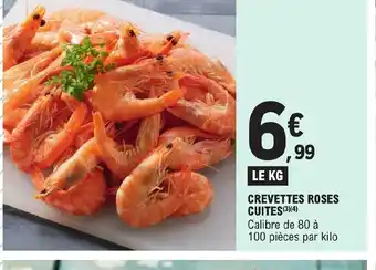 E.Leclerc CREVETTES ROSES CUITES offre