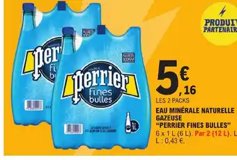 E.Leclerc EAU MINÉRALE NATURELLE GAZEUSE offre