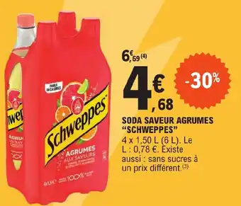 E.Leclerc SODA SAVEUR AGRUMES SCHWEPPES offre