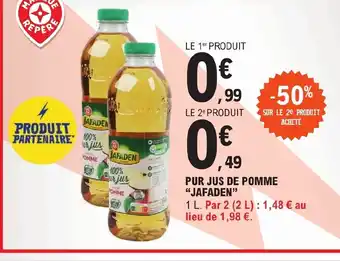 E.Leclerc PUR JUS DE POMME JAFADEN offre