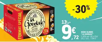 E.Leclerc BIÈRE BLONDE LA GOUDALE offre