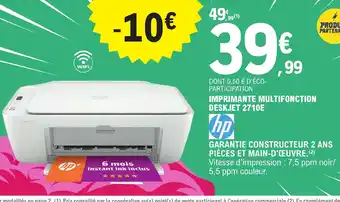 E.Leclerc IMPRIMANTE MULTIFONCTION DESKJET 2710E offre