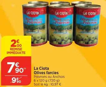 Bi1 La Ciota Olives farcies offre