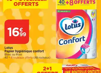 Bi1 Lotus Papier hygiénique confort offre