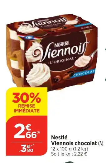 Bi1 Nestlé Viennois chocolat offre