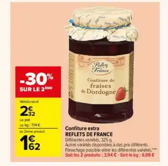 Carrefour Market Confiture Extra Reflets De France offre