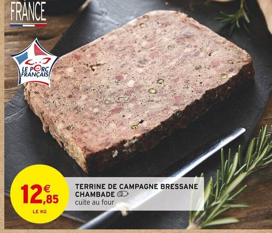Promo TERRINE DE CAMPAGNE BRESSANE CHAMBADE chez Intermarché