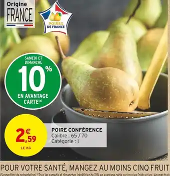 Intermarché POIRE CONFÉRENCE offre