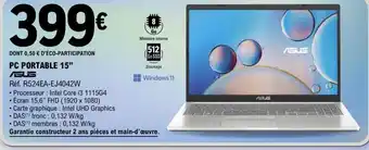 E.Leclerc PC PORTABLE 15” ASUS offre