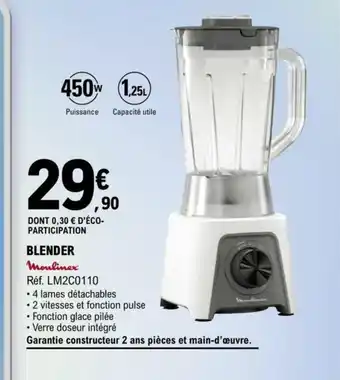 E.Leclerc BLENDER Moulinex offre