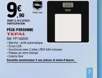 E.Leclerc PÈSE-PERSONNE offre