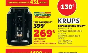 Hyper U EXPRESSO BROYEUR offre