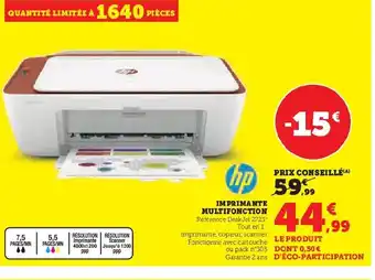 Hyper U IMPRIMANTE MULTIFONCTION offre