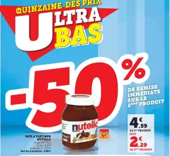 Hyper U PATE A TARTINER offre