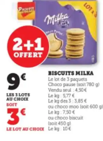Hyper U BISCUITS MILKA offre