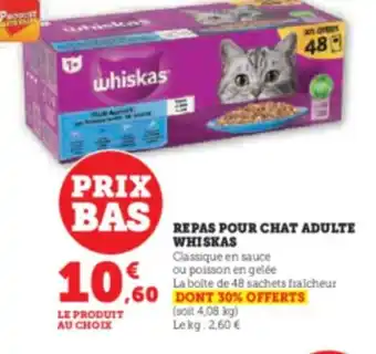 Hyper U REPAS POUR CHAT ADULTE offre