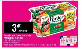 Cora x Carrefour Yaourts Aux Fruits Panachés Panier De Yoplait offre