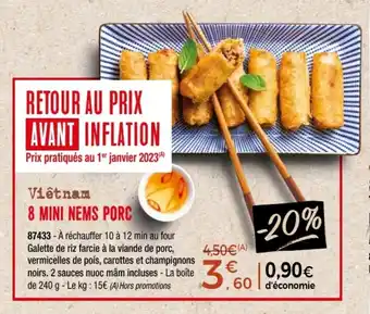 Thiriet 8 MINI NEMS PORC offre