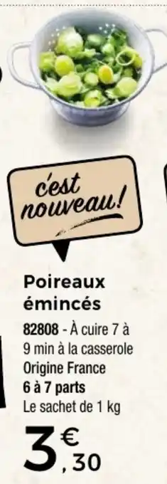 Thiriet Poireaux émincés offre