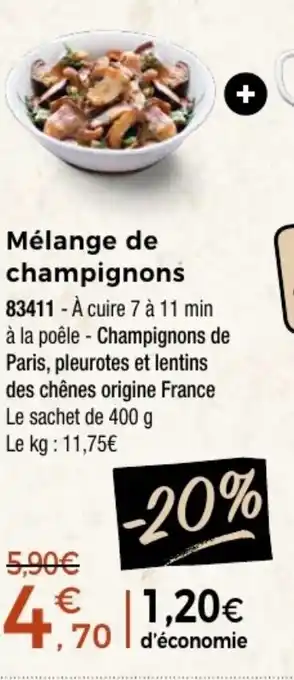 Thiriet Mélange de champignons offre