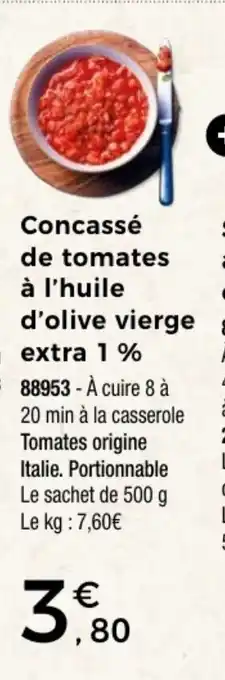 Thiriet Concassé de tomates à l'huile d'olive vierge extra 1 % offre