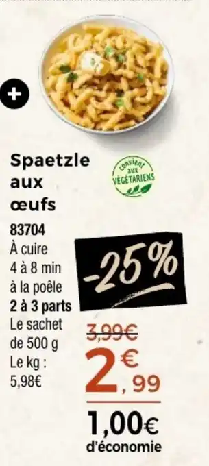 Thiriet Spaetzle aux œufs offre
