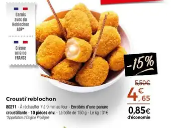 Thiriet Crousti' reblochon offre