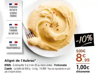 Thiriet Aligot de l'Aubrac* offre