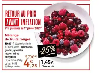 Thiriet Mélange de fruits rouges offre