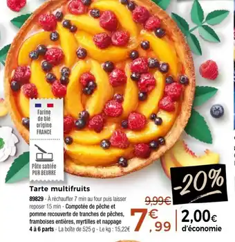Thiriet Tarte multifruits offre