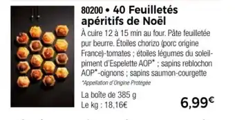 Thiriet 40 Feuilletés apéritifs de Noël offre